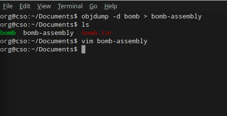 Using objdump