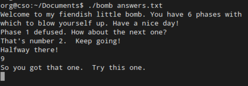 Binary Bomb Lab :: Phase 4