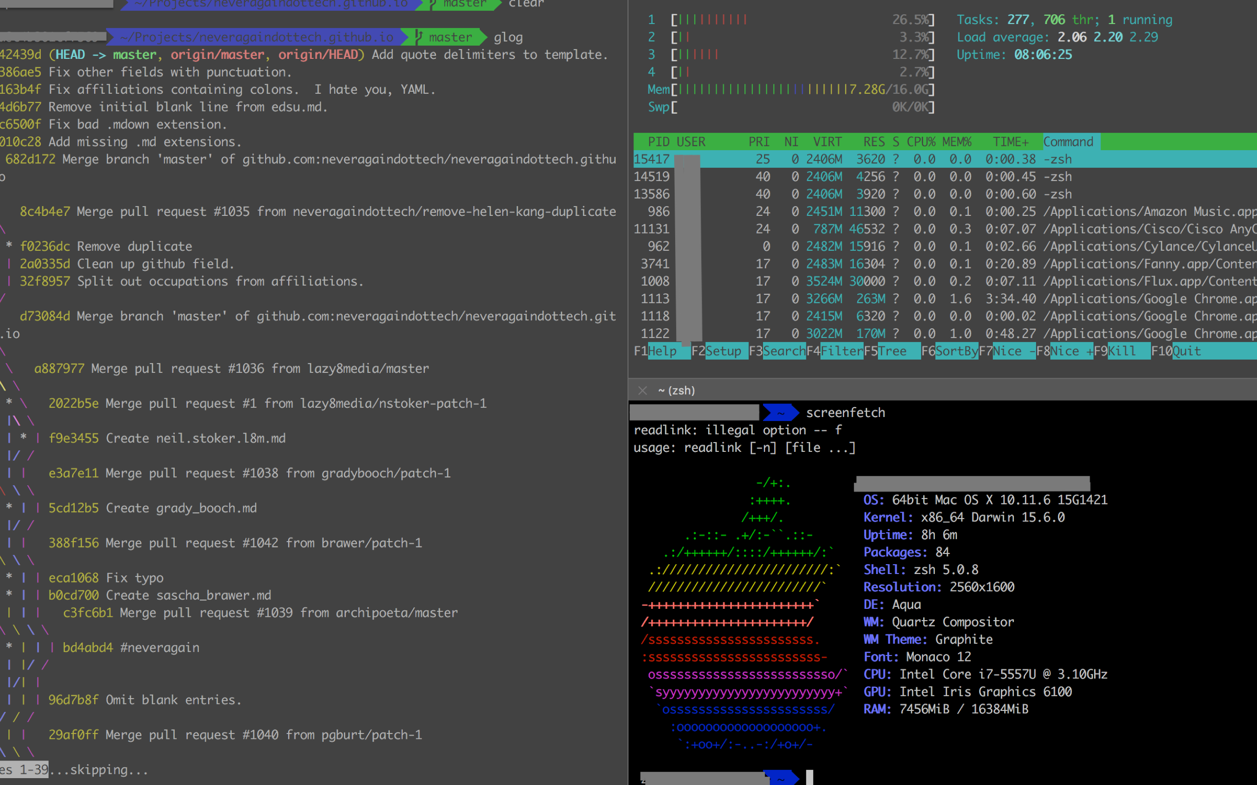 Screenfetch of my terminal