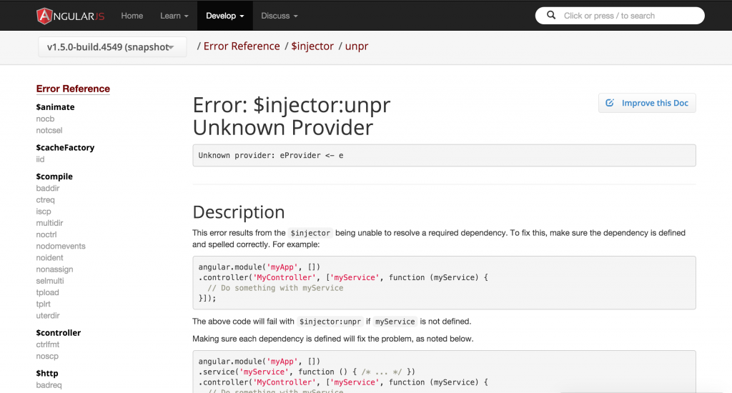 Useless error